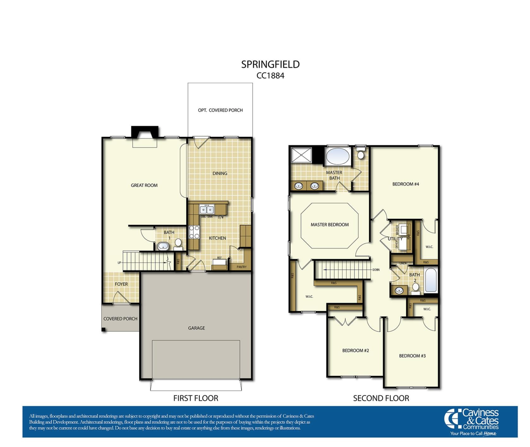 The Springfield floor plan image