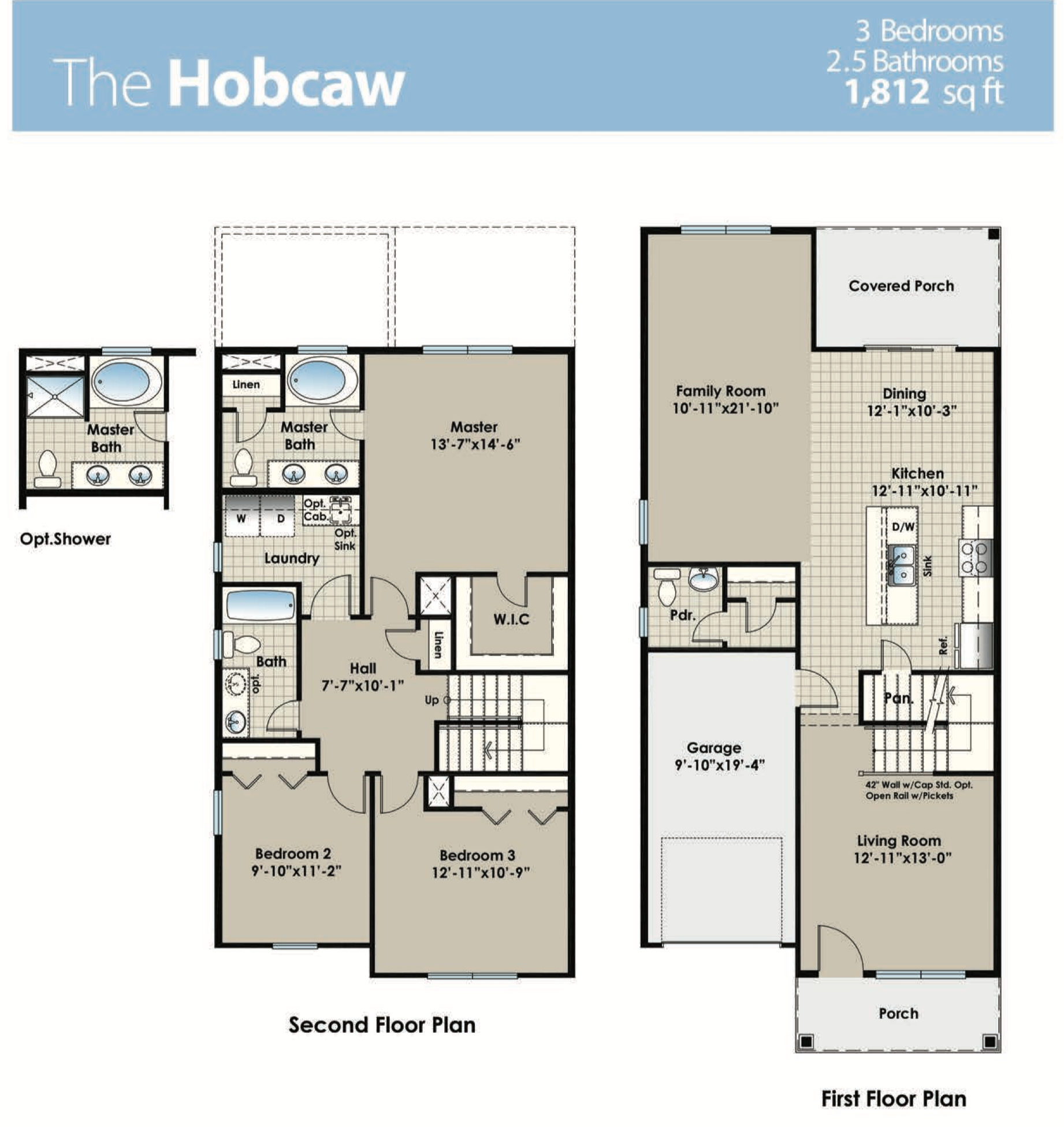 The Hobcaw floor plan image
