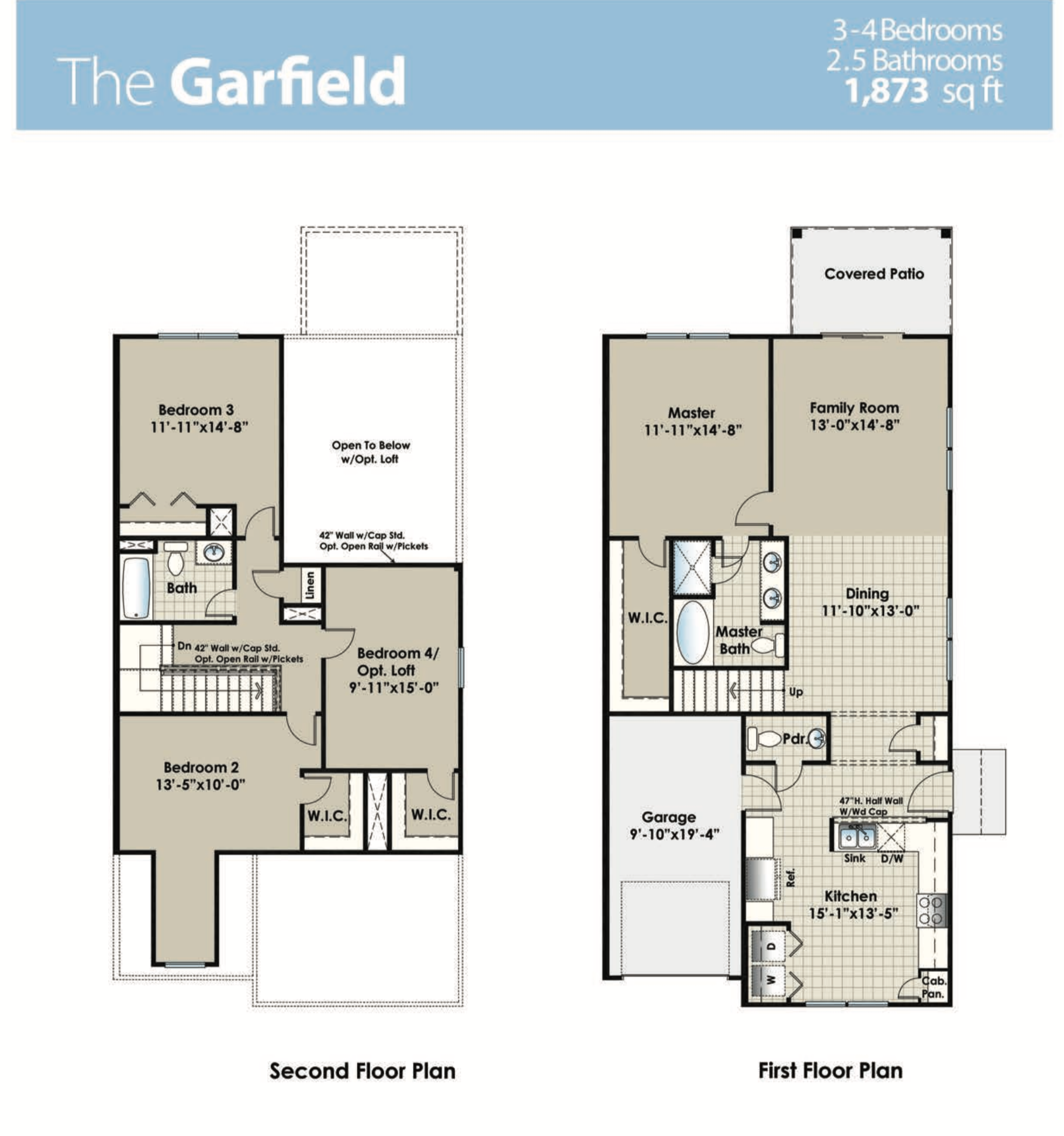 The Garfield floor plan image