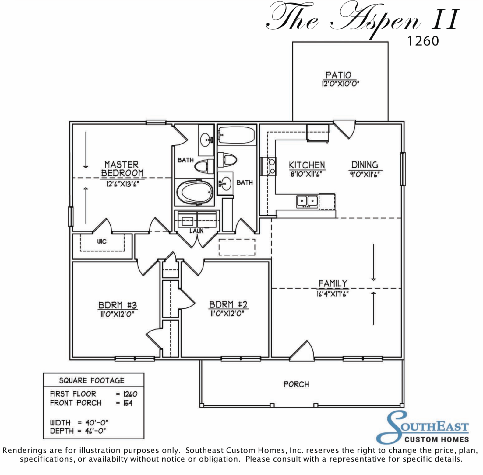 The Aspen II floor plan image