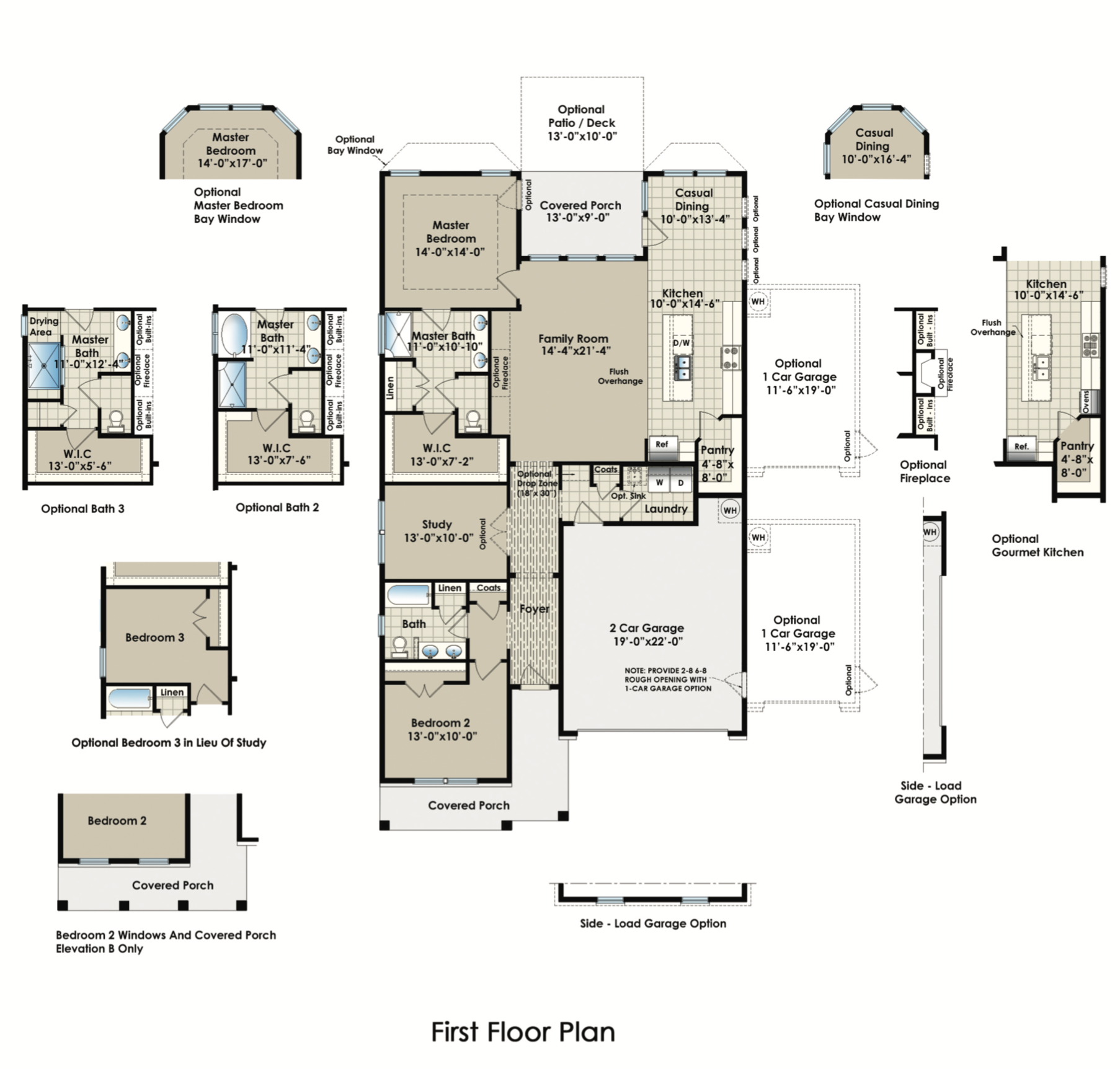 The Belair floor plan image