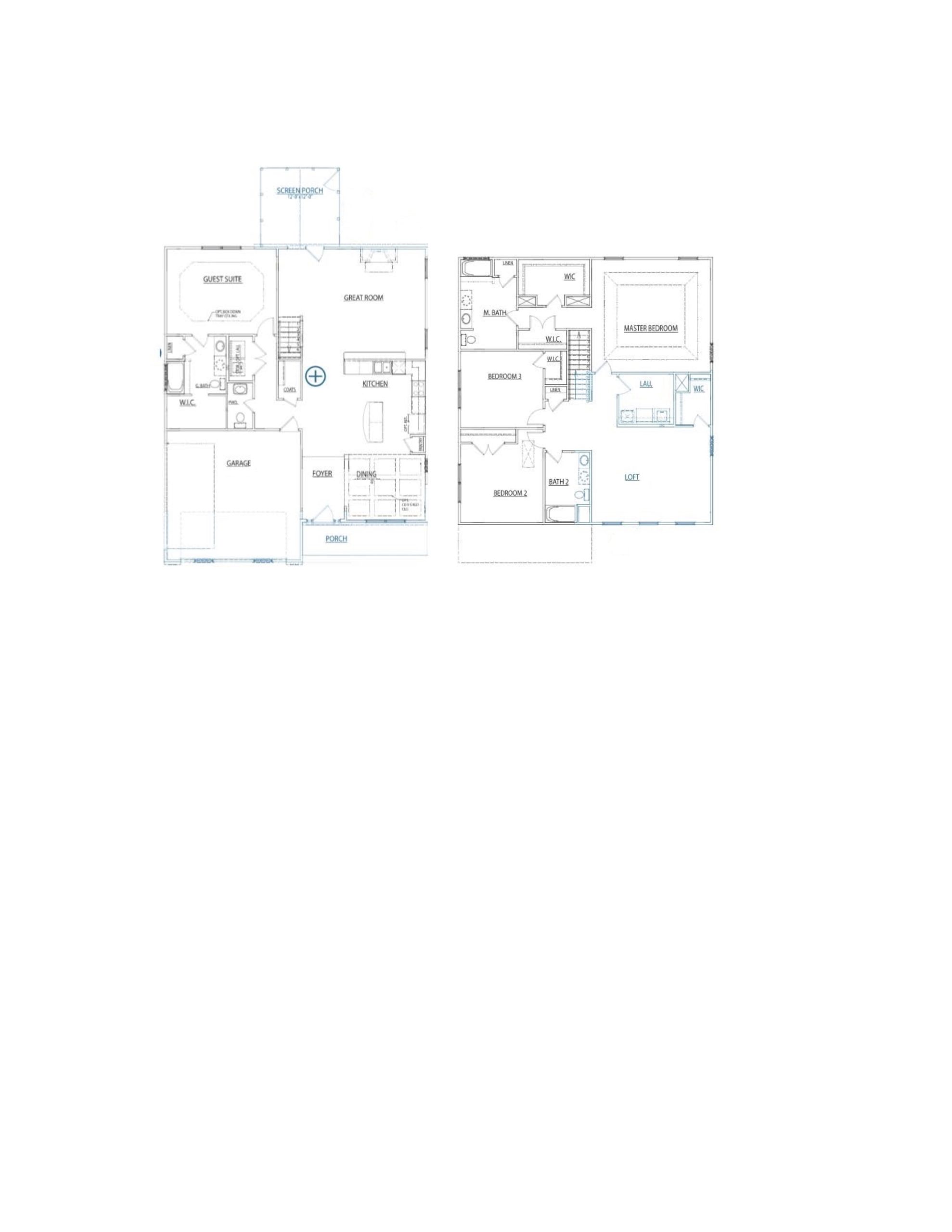 The Seagrove floor plan image