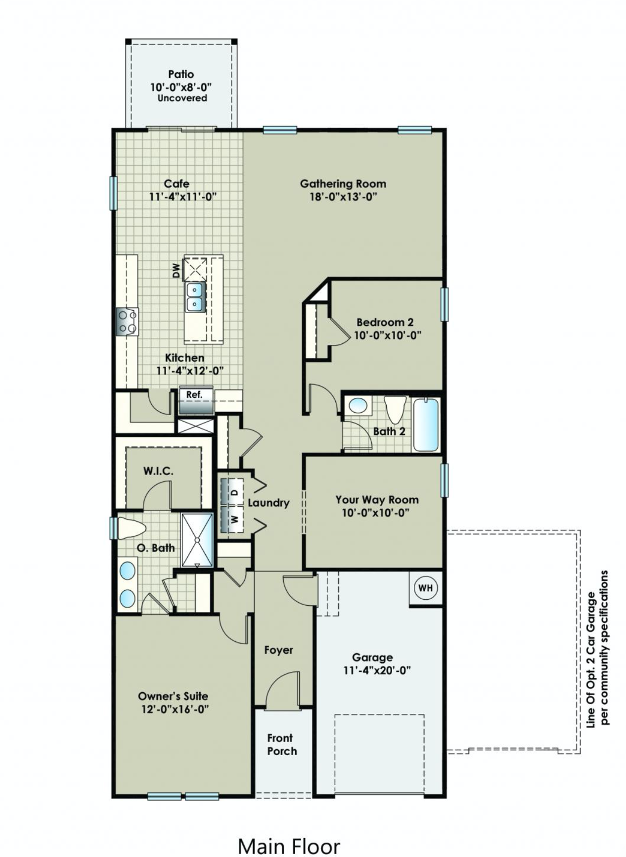 Vantage floor plan image