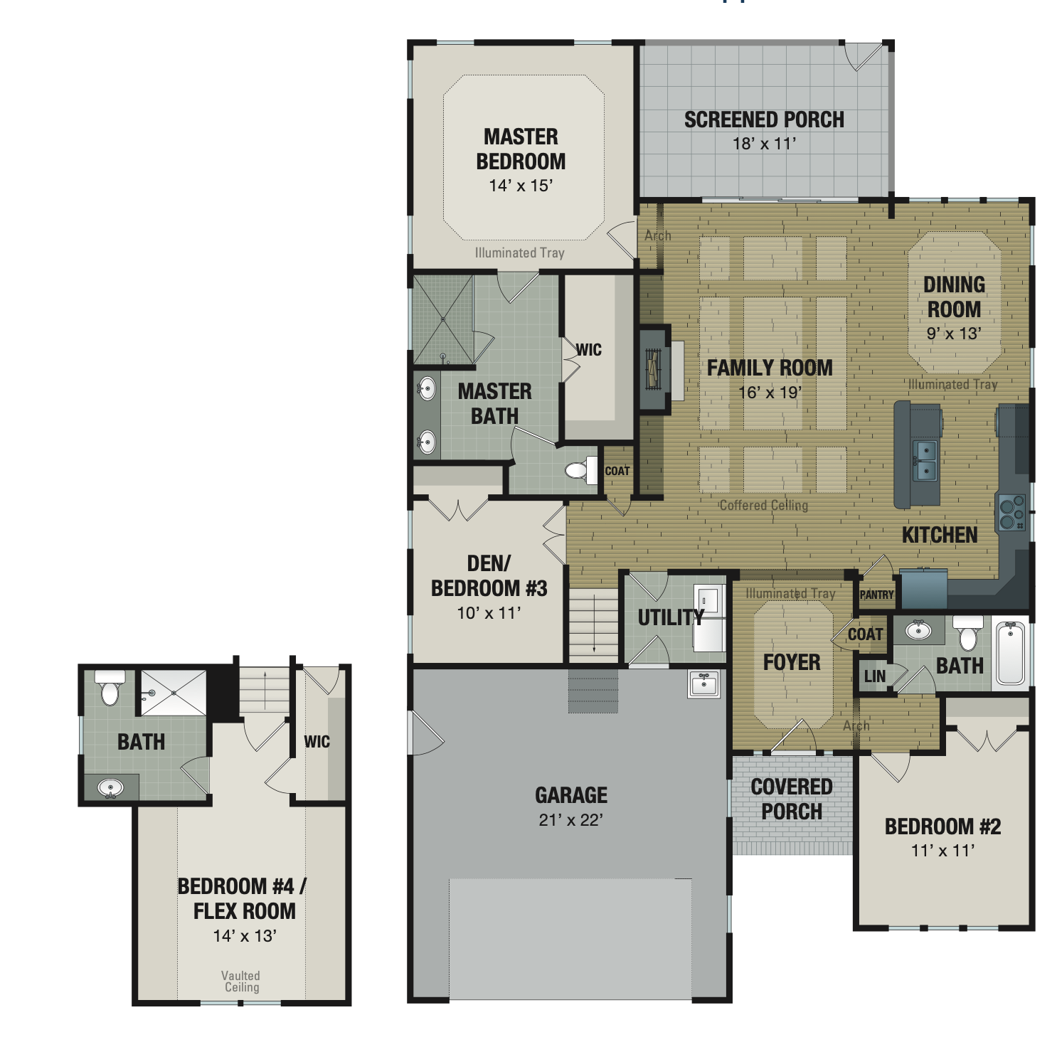 Kindle II VML floor plan image