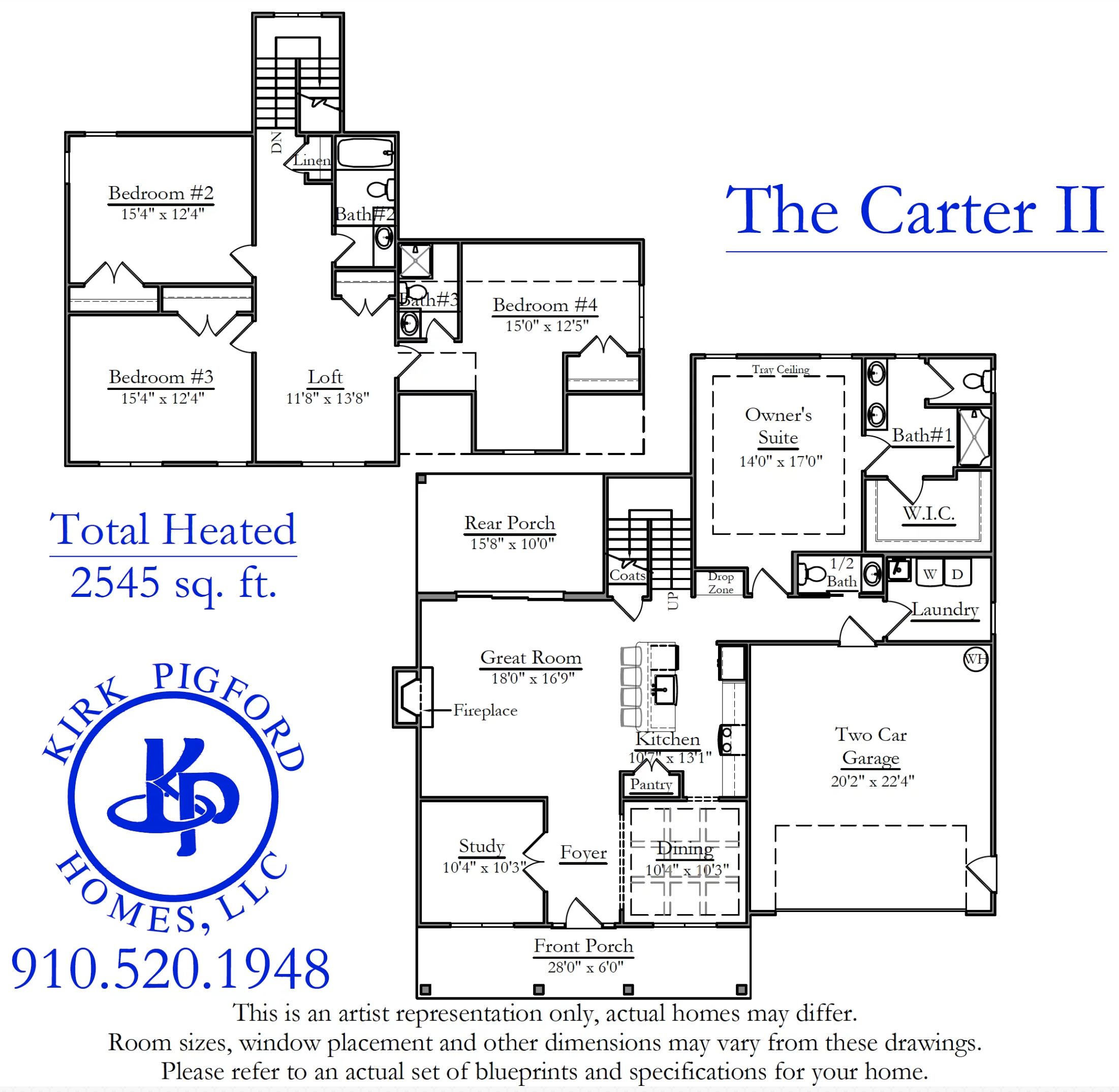 The Carter II floor plan image