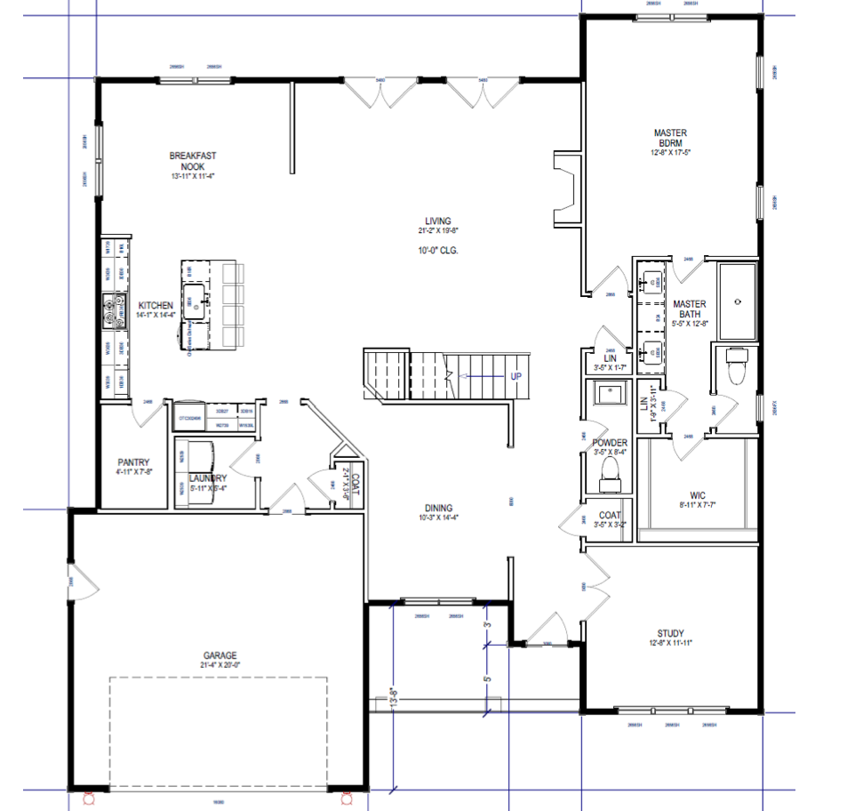 The Raleigh – Farmhouse floor plan image