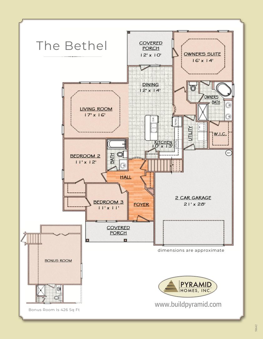 The Bethel floor plan image