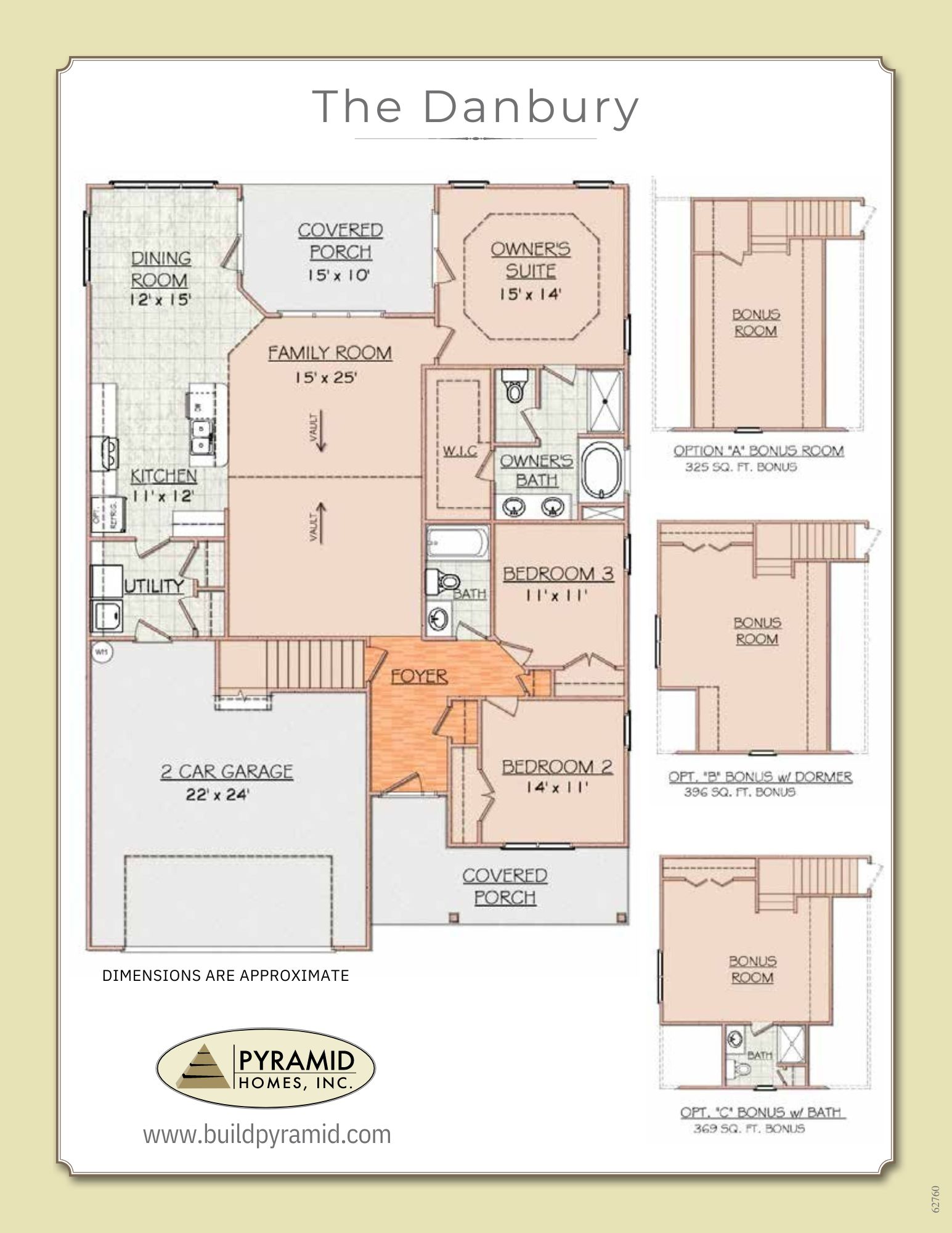 The Danbury floor plan image