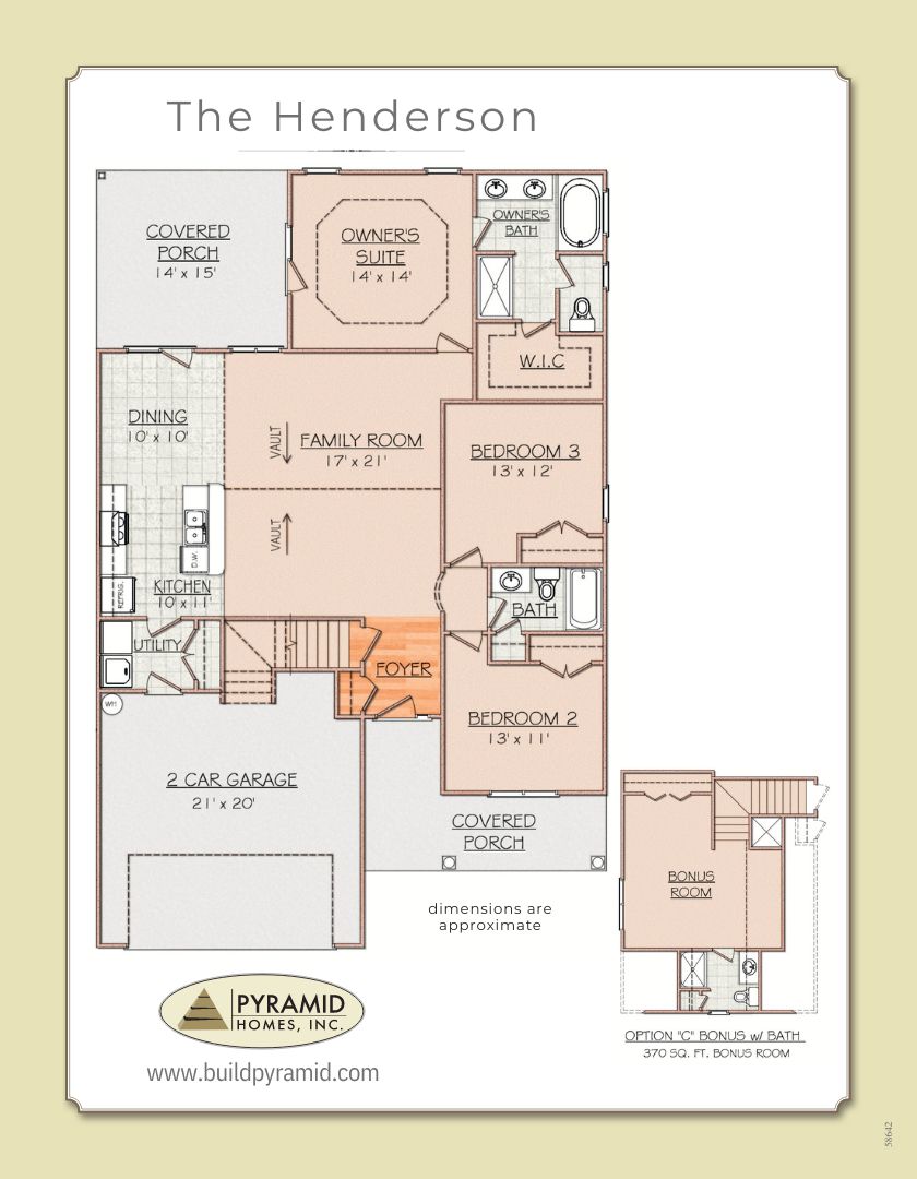 The Henderson floor plan image