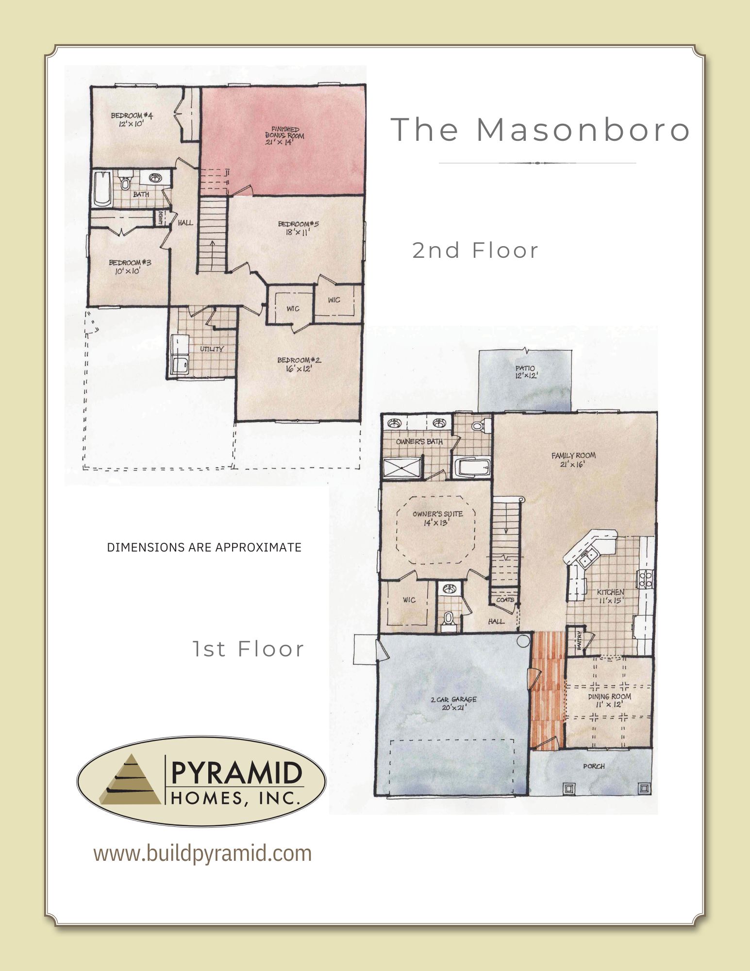 The Masonboro floor plan image