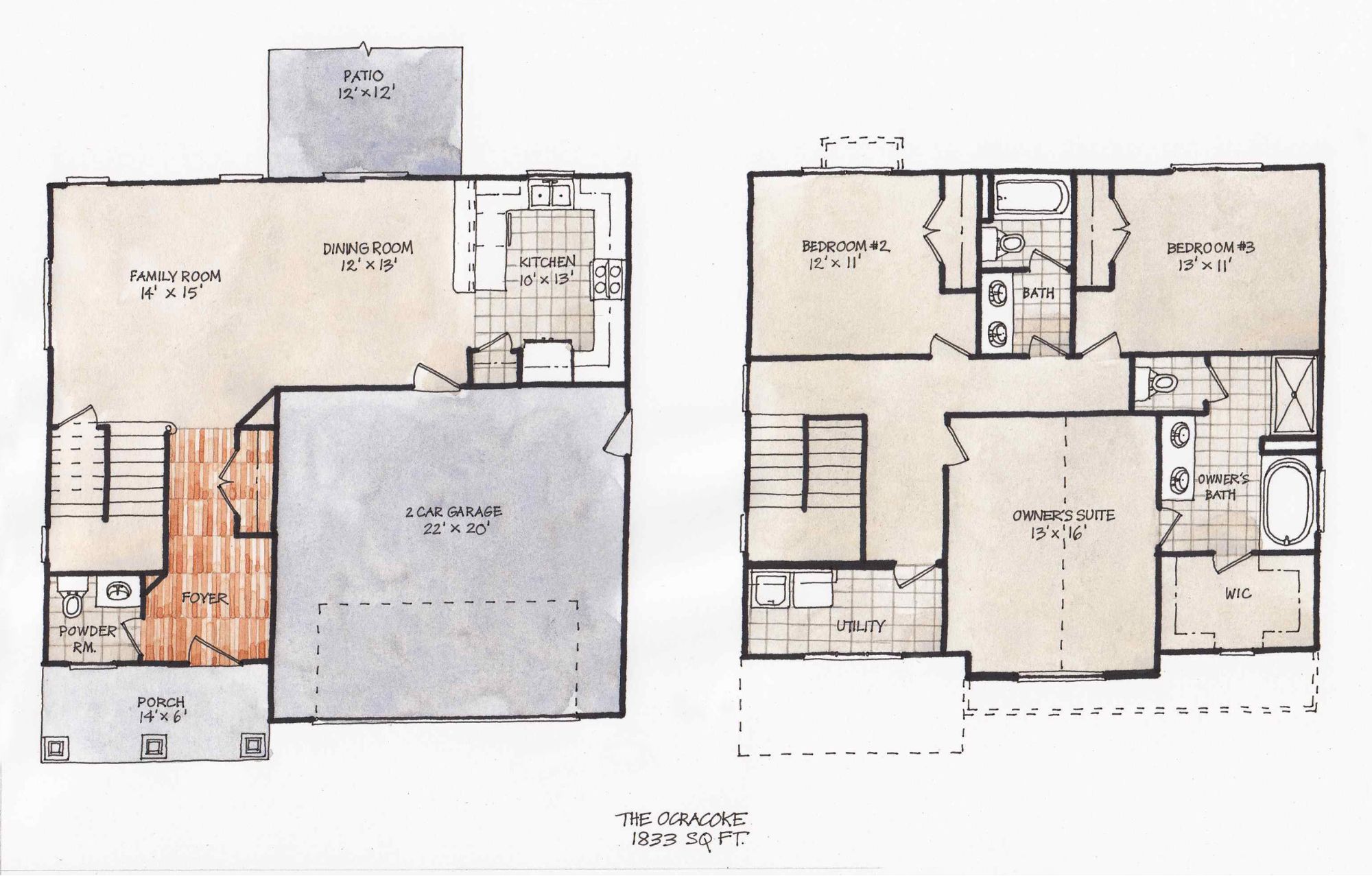 The Ocracoke floor plan image